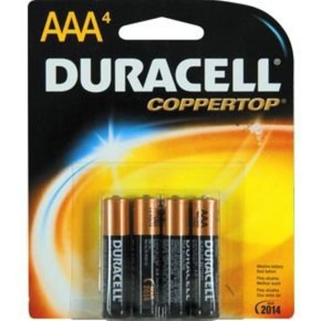 Duracell Alkaline Battery Duracell® Coppertop® AAA Cell 1.5V Disposable 2 Pack - Case of 108 - MN2400B2Z-CS