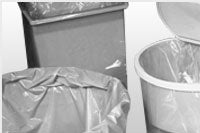 Elkay Plastics Trash Bag LK® 33 gal. White LLDPE 25 Mic. 33 X 39 Inch Star Seal Bottom Flat Pack - Case of 50 - ALL40WXXX-CS