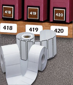 First Healthcare Products Pre-Printed / Write On Label Barkley® Advisory Label White Matte Filmstock Room No. Black Patient Information 1-5/16 X 1-5/16 Inch - Roll of 1 - 5030-RL