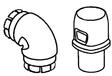 Fisher & Paykel CPAP Elbow and Valve CPAP/BPAP Tubing and Connectors FlexiFit™ 431 / FlexiFit 432 / Forma - Each - 400HC203-EA