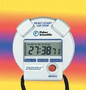 Fisher Scientific Digital Stopwatch Handheld, Loud Alarm Traceable® 24 Hours LED Display - Each - 146481-EA