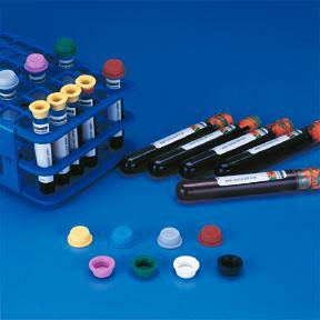 Fisher Scientific Fisherbrand® Sav-It® Tube Closure Elastomer Copolymer Plug Cap Lavender 16 mm For 16 mm Tubes NonSterile - Pack of 1000 - 027073-PK