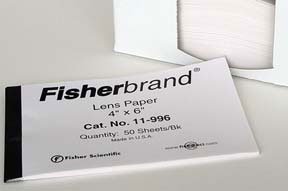 Fisher Scientific Lens Paper Fisherbrand® Cleaning Glass Lenses - Pack of 12 - 11996-PK