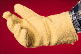 Fisher Scientific Heat Resistant Glove Wells Lamont™ X-Large Kevlar® Butter 5.5 Inch Gauntlet Cuff NonSterile - Pair - 18762-PR