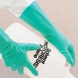 Fisher Scientific Utility Glove Stansolv® Size 7 Nitrile Green 13 Inch Straight Cuff NonSterile - DZ/1 - 113927A-DZ