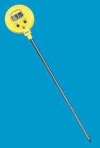 Fisher Scientific Digital Water-Resistant Thermometer Fisherbrand™ Traceable® Fahrenheit / Celsius -58Â° to +572Â°F (-50Â° to +300Â°C) Stainless Steel Probe Free-standing Battery Operated - Each - 1464844-EA