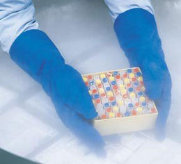 Fisher Scientific Cryogenic Glove Tempshield® Cryo-Gloves® Medium Water Resistant Material Blue 13.5 to 15.25 Inch Straight Cuff NonSterile - Pair - S47319-PR