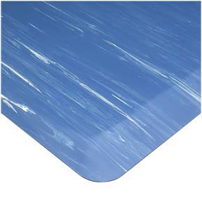 Fisher Scientific Anti-Fatigue Floor Mat Tile-Top™ AM SpongeCote® 3 X 5 Foot Gray PVC / Anti-Microbial Nitrile Infused Sponge - Each - 191511214-EA