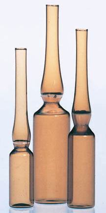 Fisher Scientific Ampule Wheaton® Prescored Gold-Band™ Borosilicate Glass 2 mL Sealable Stem - Case of 144 - 01-215P-CS