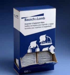Fisher Scientific Bausch & Lomb Surface Disinfectant Cleaner Premoistened Manual Pull Wipe 100 Count Individual Packet NonSterile - Case of 1000 - 19051501-CS
