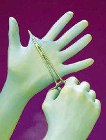 Fisher Scientific Exam Glove Fisherbrand™ Large NonSterile Nitrile Standard Cuff Length Fully Textured Green Not Rated - Box of 100 - 19050550C-BX