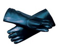 Future Health Concepts Radiation Reducing Glove Bar-Ray One Size Fits Most NonSterile Vinyl / Lead Extended Cuff Length Smooth Navy Blue Not Chemo Approved - Pair - BA69303-PR