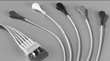 Vyaire Medical Leadwire Set 29 Inch, Snap, V2 - V6, 5 Lead, Multi Link - Each - 416468-003-EA