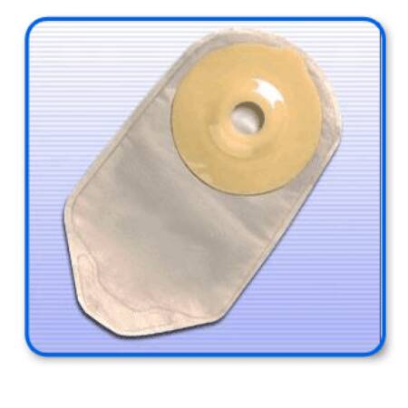 Securi-T Urostomy Pouch Securi-T™ One-Piece System 10 Inch Length Drainable Convex, Pre-Cut - Box of 10 - 7610298-BX