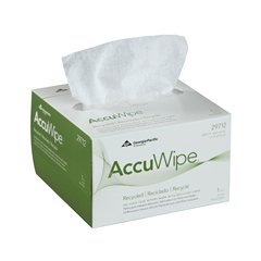 Georgia Pacific Delicate Task Wipe AccuWipe® Recycled Light Duty White NonSterile 1 Ply Tissue 4-1/2 X 8-1/4 Inch Disposable - Pack of 280 - 29712-PK