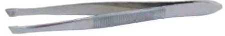 Graham-Field Tweezers Grafco® 3-1/2 Inch Length Stainless Steel NonSterile NonLocking Thumb Handle Straight Slanted Tips - Each - 1784-EA
