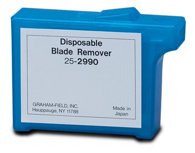 Graham-Field Blade Remover Capacity 150 to 300 Blades, 58 H X 79.3 W X 25 D mm, Weighs 21.7 grams, Polypropylene, Blade Insertion Slot 17 X 5.2 mm - Each - 2990-EA