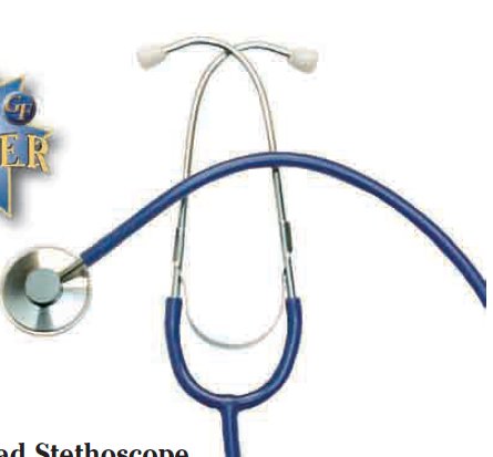 Graham-Field Classic Stethoscope Black 1-Tube 22 Inch Tube Single Head Chestpiece - Each - 300DLX-EA