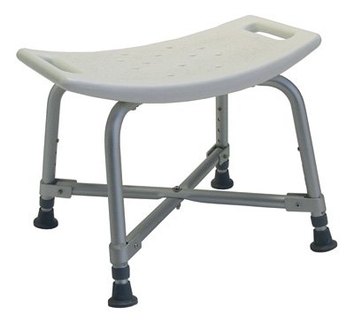 Graham-Field Shower Chair Lumex® Without Arms Aluminum Frame Without Backrest 600 lbs. Weight Capacity - Case of 2 - 7932A-CS