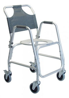 Graham-Field Shower Transport Chair Lumex® Aluminum Frame 250 lbs. Weight Capacity Fixed Height Arm - Each - 7910A-1-EA