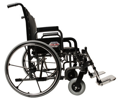 Graham-Field Bariatric Wheelchair Paramount™ XD Heavy Duty Dual Axle Desk Length Arm Swing-Away Footrest Black Upholstery 26 Inch Seat Width Adult 650 lbs. Weight Capacity - Each - 5PX10620-EA