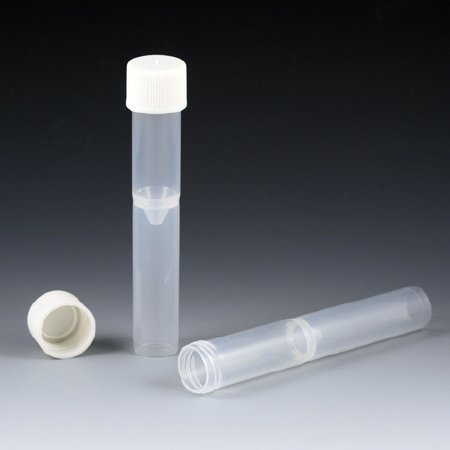 Globe Scientific Test Tube False Bottom Plain 16 X 100 mm 5 mL Without Color Coding Without Closure Polypropylene Tube - Case of 1000 - 5527-CS