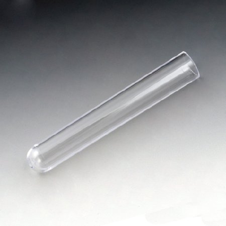 Globe Scientific Test Tube Round Bottom Plain 12 X 75 mm 5 mL Without Color Coding Without Closure Polystyrene Tube - Case of 1000 - 110413-CS