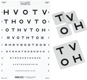 Good-Lite Eye Chart Good-Lite® 10 Foot Distance Acuity Test - Each - 600001-EA