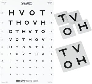 Good-Lite Eye Chart Good-Lite® 10 Foot Distance Acuity Test - Each - 600016-EA