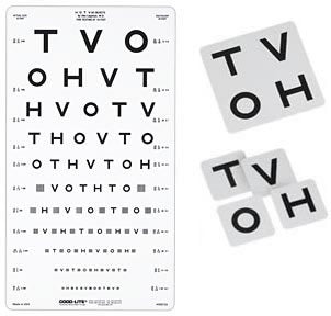 Good-Lite Eye Chart Good-Lite® 10 Foot Distance Acuity Test - Each - 800004-EA