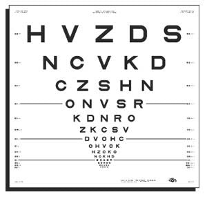 Good-Lite Eye Chart Good-Lite® 10 Foot Distance Acuity Test - Each - 500013-EA