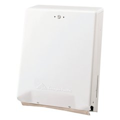 Georgia Pacific Paper Towel Dispenser Georgia-Pacific White Metal Manual 600 Count Wall Mount - Each - 56601-EA