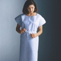 Graham Medical Products Patient Exam Gown Medium / Large White Disposable - Case of 50 - 70221N-CS