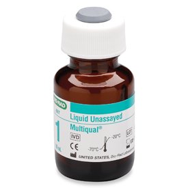 Bio-Rad Laboratories Unassayed Control Multiqual® Multiple Analytes Level 1 12 X 10 mL - Box of 12 - 697-BX
