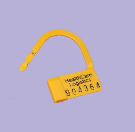 Health Care Logistics Heavy-Duty Padlock Seal Health Care Logistics Numbered Red Acetal Resin, Delrin 1 X 1-1/2 Inch - Pack of 100 - 7635-10-PK