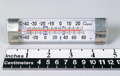 Health Care Logistics Refrigerator / Freezer Thermometer Fahrenheit / Celsius -40Â° to +80Â°F (-40Â° to +25Â°C) Without External Probe Multiple Mounting Options Does Not Require Power - Each - 16088-EA
