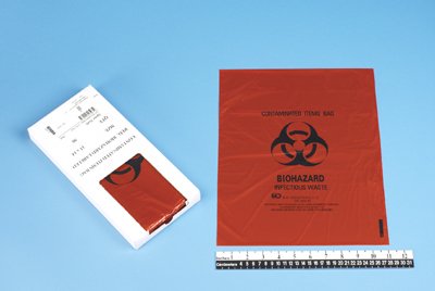 Health Care Logistics Biohazard Waste Bag Medegen Medical Products 1 to 3 gal. Red Bag LLDPE 11 X 14 Inch - Case of 50 - 7446-CS