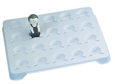Health Care Logistics Medicine Cup Transport Tray White, 14-5/8 X 1-1/2 X 13-1/2 Inch, 20 Place - Each - 5145-EA