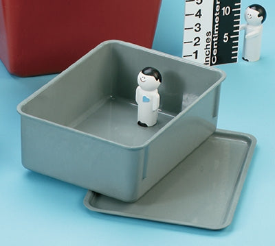 Health Care Logistics Tote Nest & Stack Red Plastic 4-1/8 X 8-7/8 X 11-15/16 Inch - Each - 5595R-EA