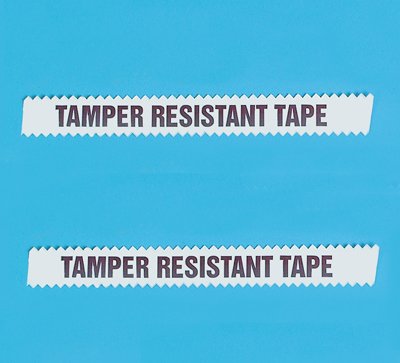 Health Care Logistics Pre-Printed Label Auxiliary Label Clear Paper Tamper Resistant Tape Caution 1/2 Inch X 108 Foot - Box of 2 - 8002-BX