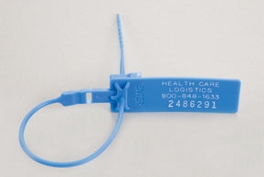Health Care Logistics Secure-Pull Breakable Seal Health Care Logistics Consecutively Numbered Blue Polypropylene 9-1/2 Inch - Pack of 100 - 7908-10-PK