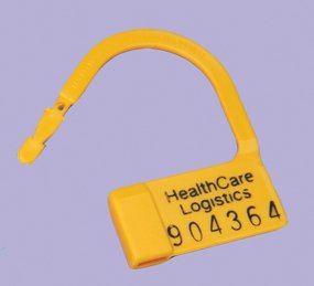 Health Care Logistics Heavy-Duty Padlock Seal Health Care Logistics Consecutively Numbered Yellow Polypropylene 1 X 1-1/2 Inch - Pack of 100 - 7637-10-PK