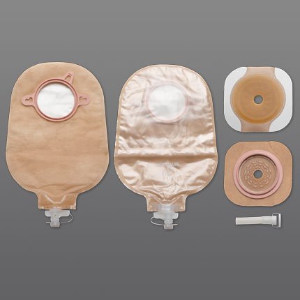 Hollister Urostomy Pouch New Image™ Two-Piece System 9 Inch Length Drainable Flat, Trim to Fit - Box of 5 - 19253-BX