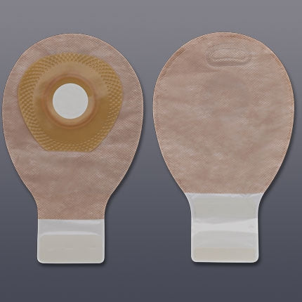 Hollister Ostomy Pouch Premier™ One-Piece System 7 Inch Length, Mini 1 Inch Stoma Drainable Flat, Pre-Cut - Box of 20 - 88725-BX