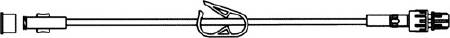 ICU Medical IV Extension Set Standard Bore 7 Inch Tubing - Case of 50 - B1093-CS