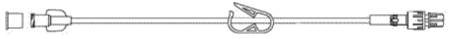 ICU Medical IV Extension Set Mini Bore 60 Inch Tubing - Case of 50 - B2006-CS