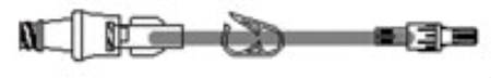 ICU Medical IV Extension Set 10 Inch Tubing - Case of 50 - B9900-297-CS