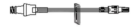 ICU Medical IV Extension Set 6-1/2 Inch Tubing - Case of 50 - SFB1042-CS