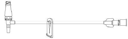 ICU Medical IV Extension Set Needle-Free Port Mini Bore 5 Inch Tubing - Case of 50 - B3303-CS