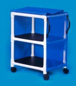 IPU Linen / Multipurpose Cart Standard Line 2 Shelves PVC 3 Inch Twin Casters - Each - VL MPC275-EA